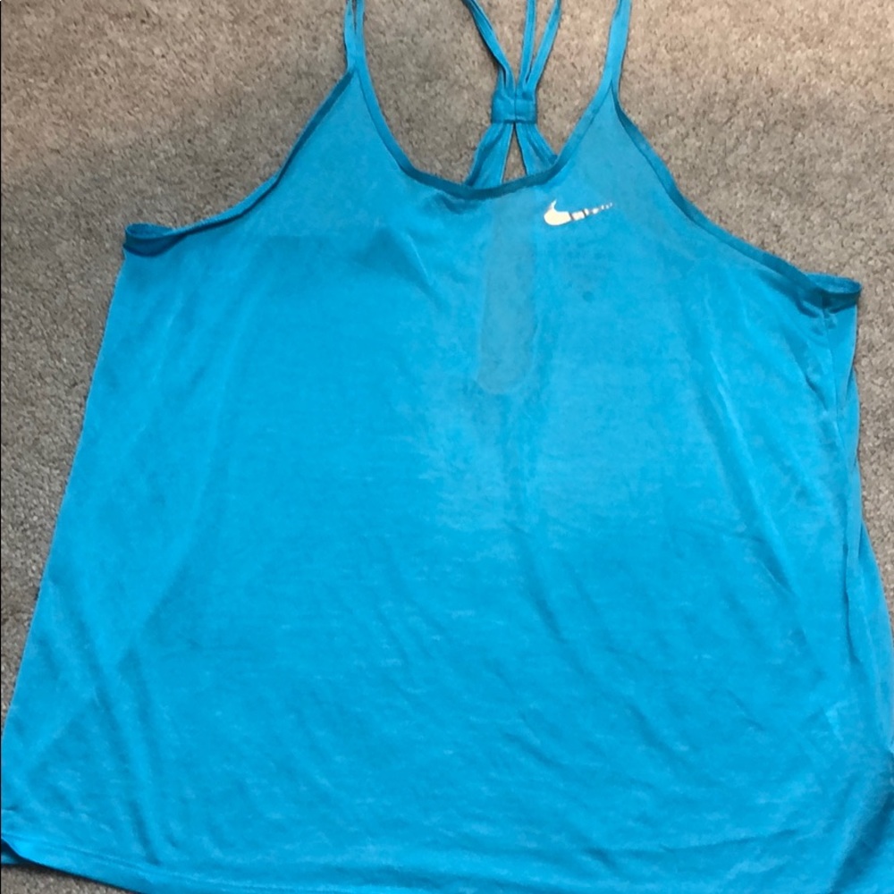 Nike Dri-Fit Light Blue Workout Tank, size L